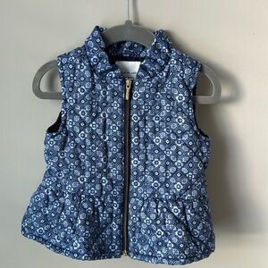 Girl - 2T - Janie and Jack Blue Puffer Vest
